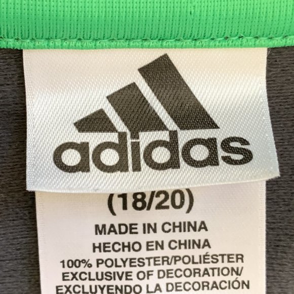 Men's Adidas Tracksuit Top Gray Green Fleece Size XL Sweat Suit - Picture 4 of 10